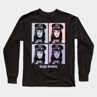 Gigi Dolin Wrestling Pop Art Long Sleeve T-Shirt